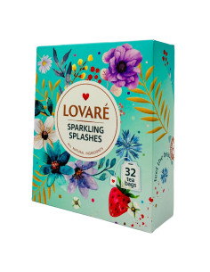 Herbata LOVARE Sparkling Splashes mieszanka czarnej i zielonej 32tb