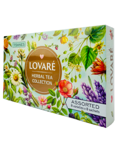 Herbata LOVARE Herbal Tea Collection zestaw herbat ziołowych 48tb