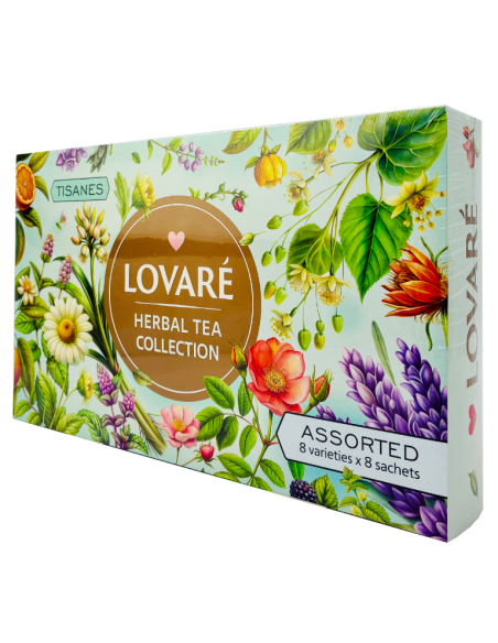 Herbata LOVARE Herbal Tea Collection zestaw herbat ziołowych 48tb