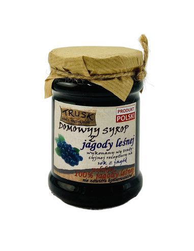 Domowy syrop tradycyjny z jagody leśnej TRUSK 230ml