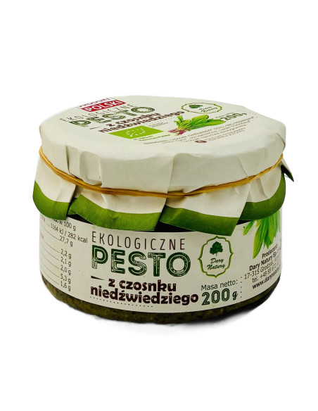 Pesto ekologiczne z czosnku niedźwiedziego Dary Natury 200g