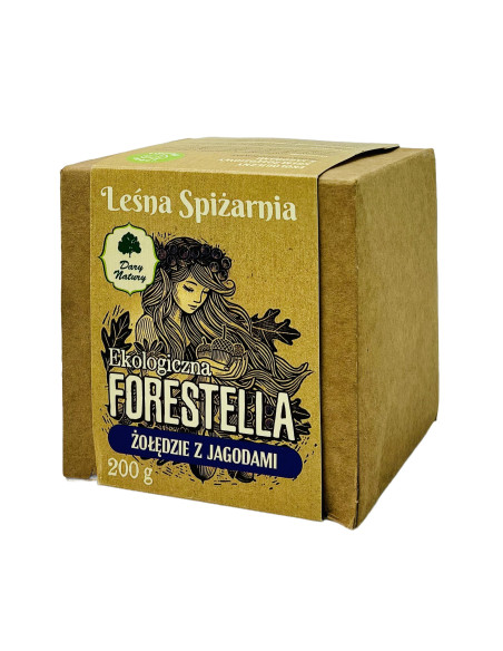 Ekologiczny krem żołędziowy z jagodami Forestella Leśna Spiżarnia 200g
