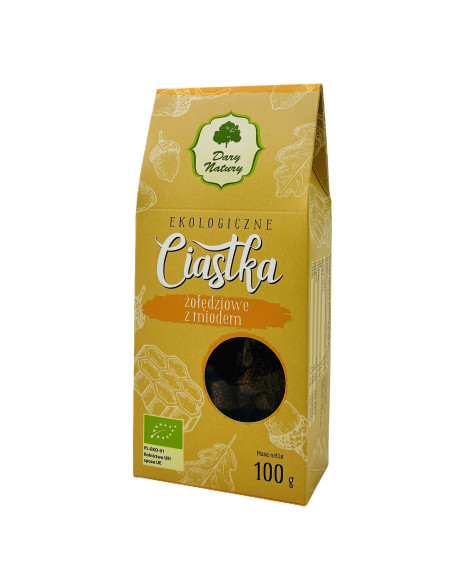 Ekologiczne ciastka żołędziowe z miodem BIO Dary Natury 100g